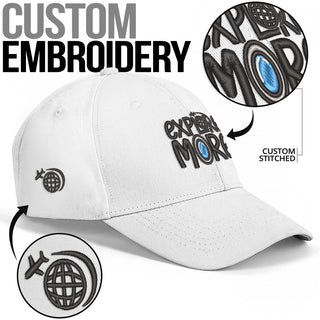 Explore More White Embroided Cap