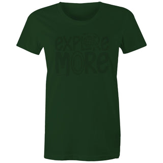 Explore More All Green Women's T-Shirt