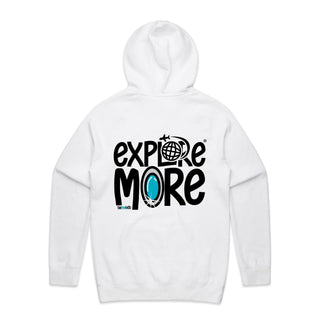 Hoodie Explore More Two Sided Print Mens XSM-3XL