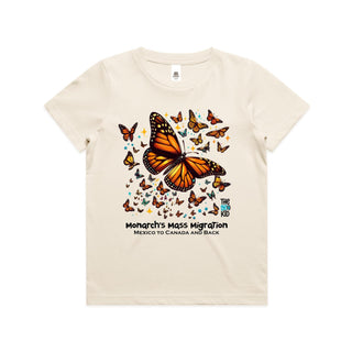 Nature's Navigators: Mexican Monarchs Kids/Youth T-Shirt 4-14