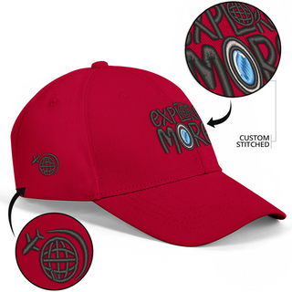 Explore More Burgundy Red Embroided Cap