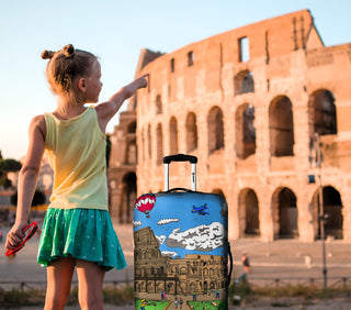 Geo in Rome Italy Luggage Cover