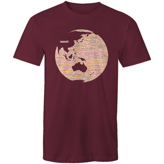 Nations: Peach Mens T-Shirt SM-4XL