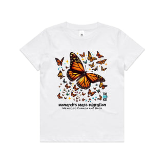 Nature's Navigators: Mexican Monarchs Kids/Youth T-Shirt 4-14