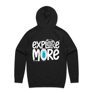 Hoodie Explore More Two Sided Print Mens XSM-3XL
