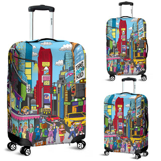 Geo in New York USA Luggage Cover