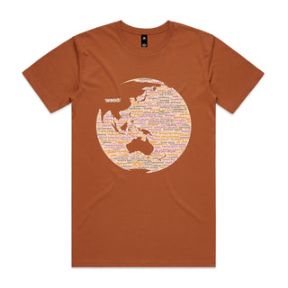 Nations: Peach Men's T-Shirt SM-4XL