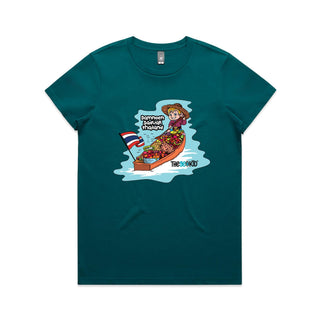 Tasty Travels: Damnoen Saduak, Thailand Women's T-Shirt XS-3XL