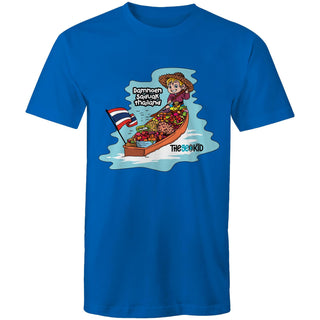 Tasty Travels: Damnoen Saduak, Thailand Mens T-Shirt SM-4XL