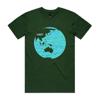 Nations: Turquoise Men's T-Shirt SM-4XL