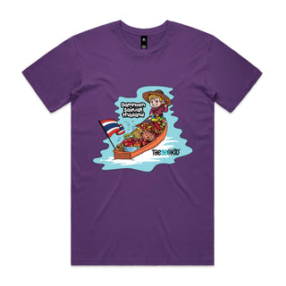 Tasty Travels: Damnoen Saduak, Thailand Mens T-Shirt SM-4XL