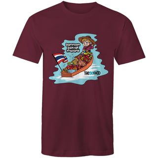 Tasty Travels: Damnoen Saduak, Thailand Mens T-Shirt SM-4XL