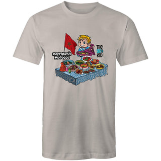 Tasty Travels: Marrakesh, Morocco Mens T-Shirt SM-4XL