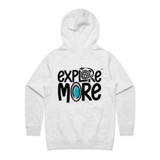 Hoodie Explore More Two Sided Print Womens XSM-2XL