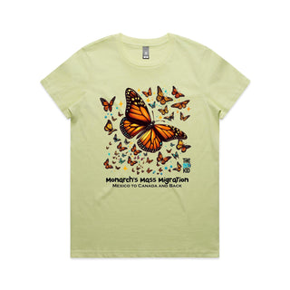 Nature's Navigators: Mexican Monarchs Women's T-Shirt XS-3XL