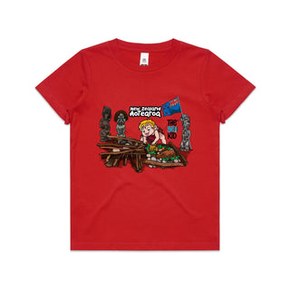 Tasty Travels: Aotearoa, NZ Kids/Youth T-Shirt 4-14
