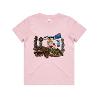 Tasty Travels: Aotearoa, NZ Kids/Youth T-Shirt 4-14