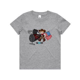 Tasty Travels: Texas, USA Kids/Youth T-Shirt 4-14