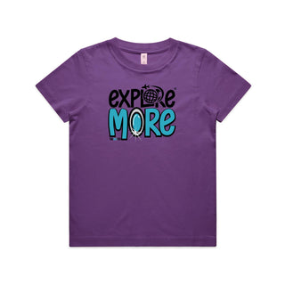 Explore More: Turquoise Kids/Teens T-Shirt 4-14