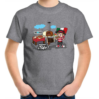 Tasty Travels Naples, Italy: Kids/Youth T-Shirt 4-14