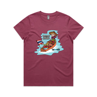 Tasty Travels: Damnoen Saduak, Thailand Women's T-Shirt XS-3XL