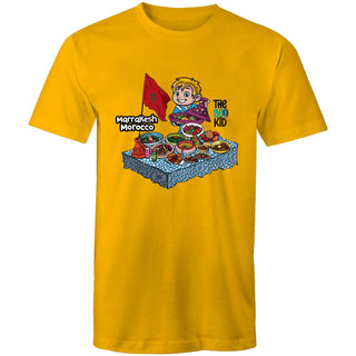 Tasty Travels: Marrakesh, Morocco Mens T-Shirt SM-4XL