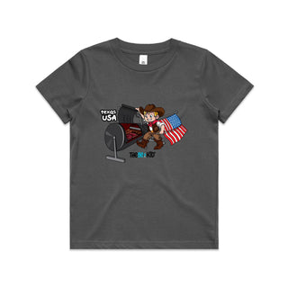 Tasty Travels: Texas, USA Kids/Youth T-Shirt 4-14