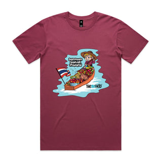 Tasty Travels: Damnoen Saduak, Thailand Mens T-Shirt SM-4XL