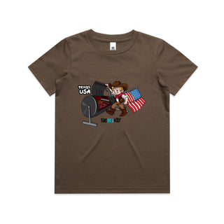 Tasty Travels: Texas, USA Kids/Youth T-Shirt 4-14