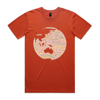 Nations: Peach Men's T-Shirt SM-4XL