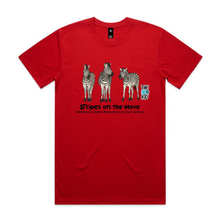 Nature's Navigators: Stripes on the Move Men's T-Shirt SM-4XL