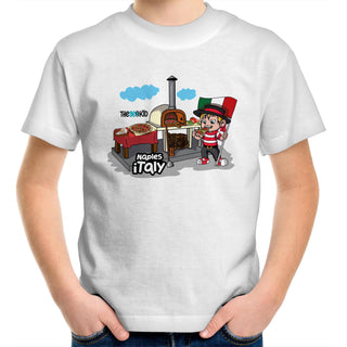 Tasty Travels Naples, Italy: Kids/Youth T-Shirt 4-14