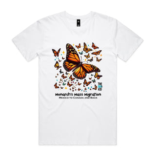 Nature's Navigators: Mexican Monarchs Men's T-Shirt SM-4XL