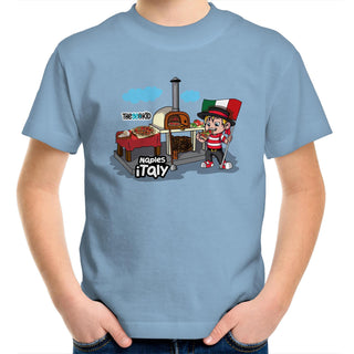 Tasty Travels Naples, Italy: Kids/Youth T-Shirt 4-14