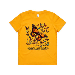 Nature's Navigators: Mexican Monarchs Kids/Youth T-Shirt 4-14