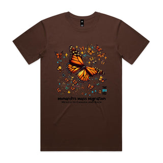 Nature's Navigators: Mexican Monarchs Men's T-Shirt SM-4XL