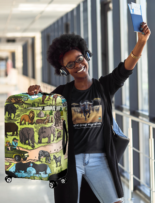 Geo on African Safari Luggage Cover