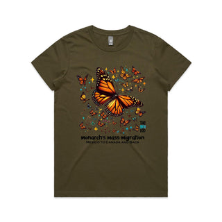 Nature's Navigators: Mexican Monarchs Women's T-Shirt XS-3XL