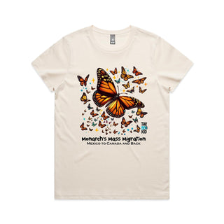 Nature's Navigators: Mexican Monarchs Women's T-Shirt XS-3XL