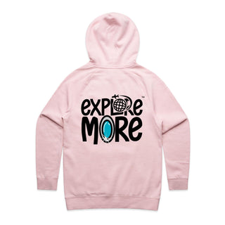 Hoodie Explore More Two Sided Print Womens XSM-2XL