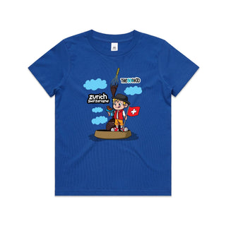 Tasty Travels: Zurich, Switzerland Kids/Youth T-Shirt 4-14
