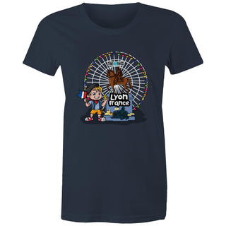 Tasty Travels Lyon, France: Women's T-Shirt XSM-2XL