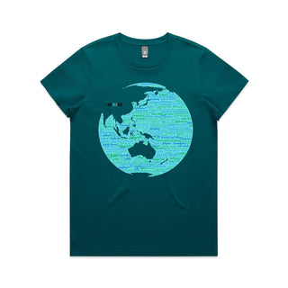 Nations: Turquoise Women's T-Shirt XS-3XL