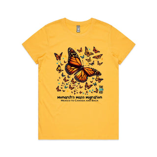Nature's Navigators: Mexican Monarchs Women's T-Shirt XS-3XL