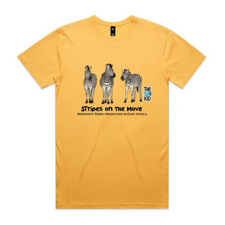 Nature's Navigators: Stripes on the Move Men's T-Shirt SM-4XL