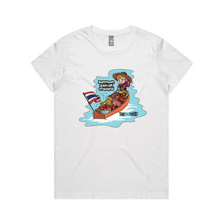 Tasty Travels: Damnoen Saduak, Thailand Women's T-Shirt XS-3XL