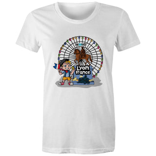 Tasty Travels Lyon, France: Women's T-Shirt XSM-2XL