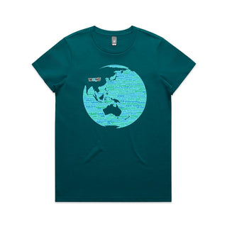 Nations: Turquoise Women's T-Shirt XS-3XL