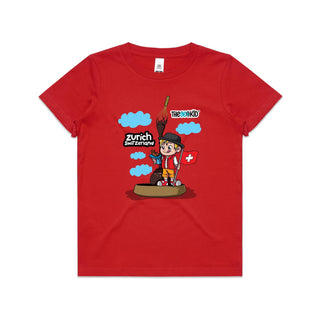 Tasty Travels: Zurich, Switzerland Kids/Youth T-Shirt 4-14