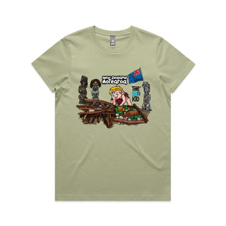 Tasty Travels: Aotearoa, New Zealand Women's T-Shirt XS-3XL